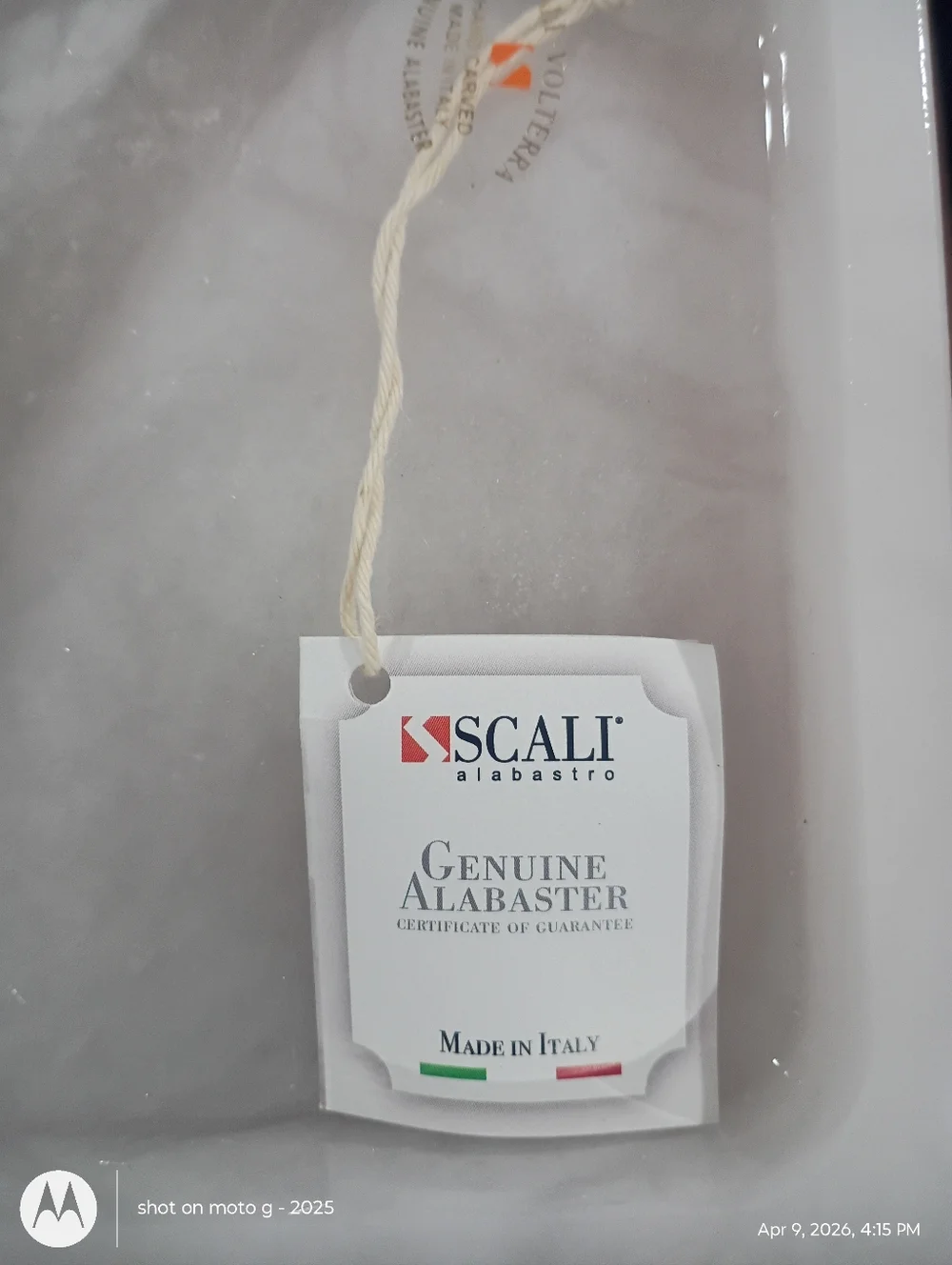 NEW Scali Boy alabaster Tray